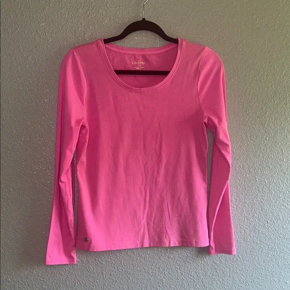 Lilly Pulitzer Fuchsia Short Sleeve Tee - Picture 3 of 6
